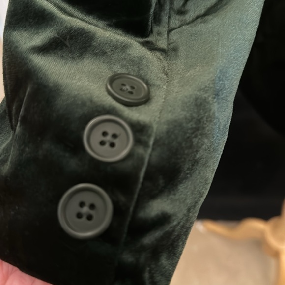 NWT “BB Dakota Steve Madden” green velvet blazer - Picture 5 of 7